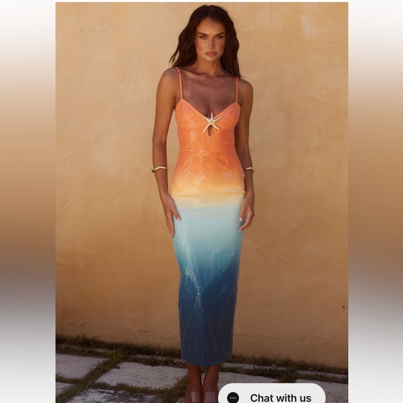BENITO MIDI DRESS - OMBRE Runway the Label - Picture 1 of 6